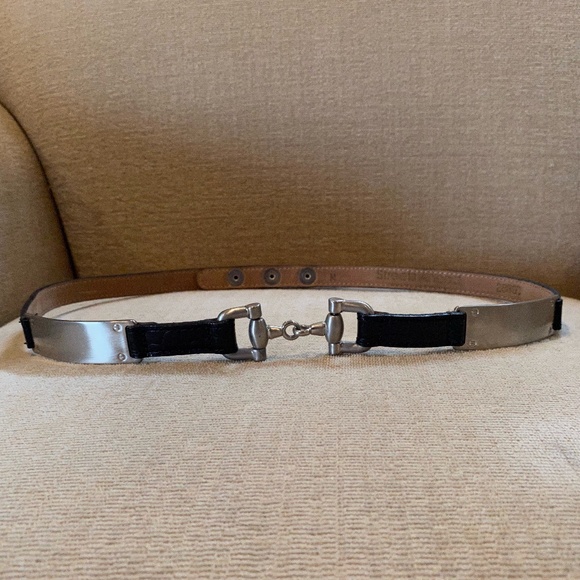 Streets Ahead Horsebit Croc Leather Belt - Picture 16 of 16
